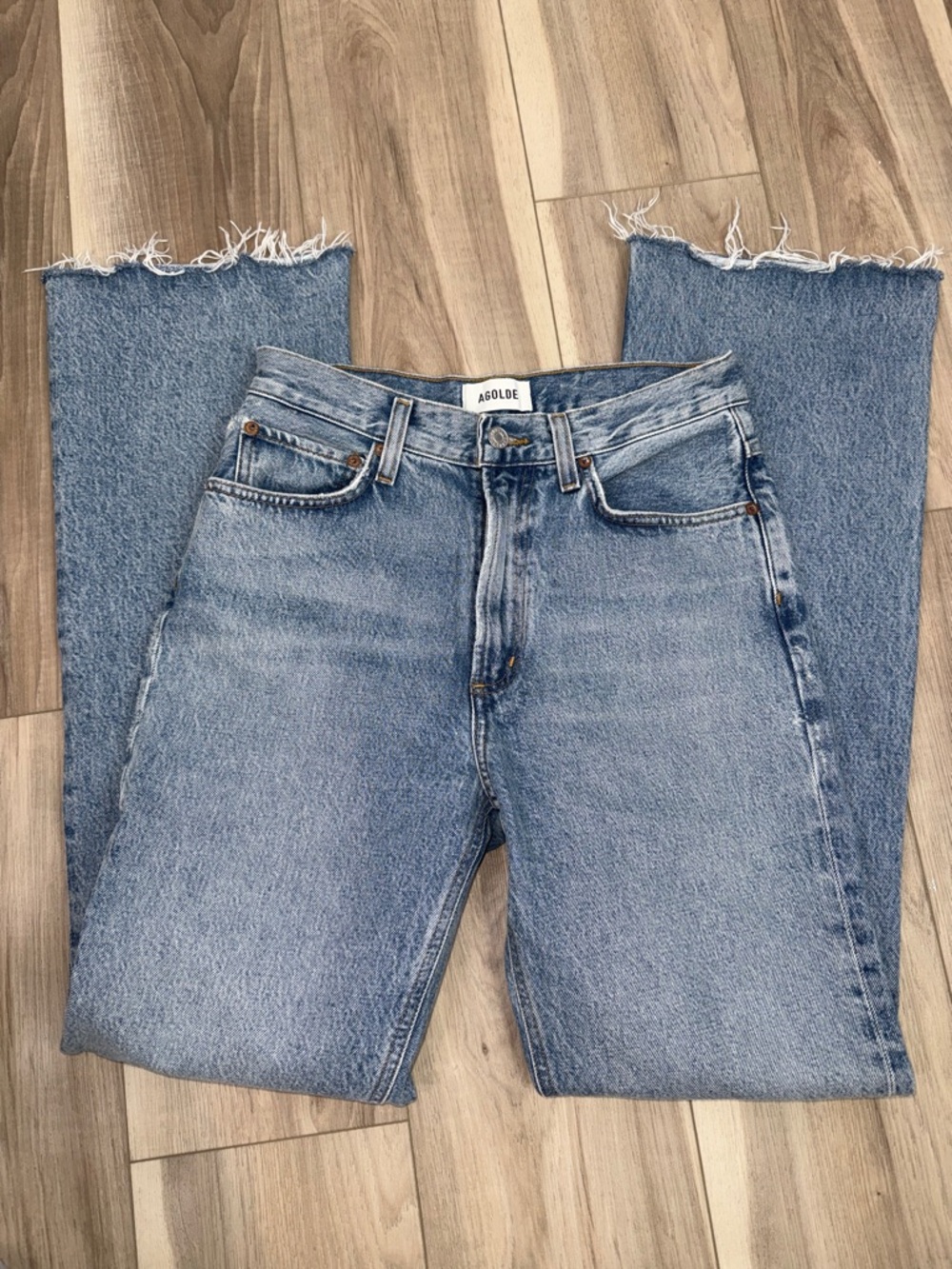 Agolde high waisted Leena baby flare boot cut jeans size 26 - Picture 6 of 10